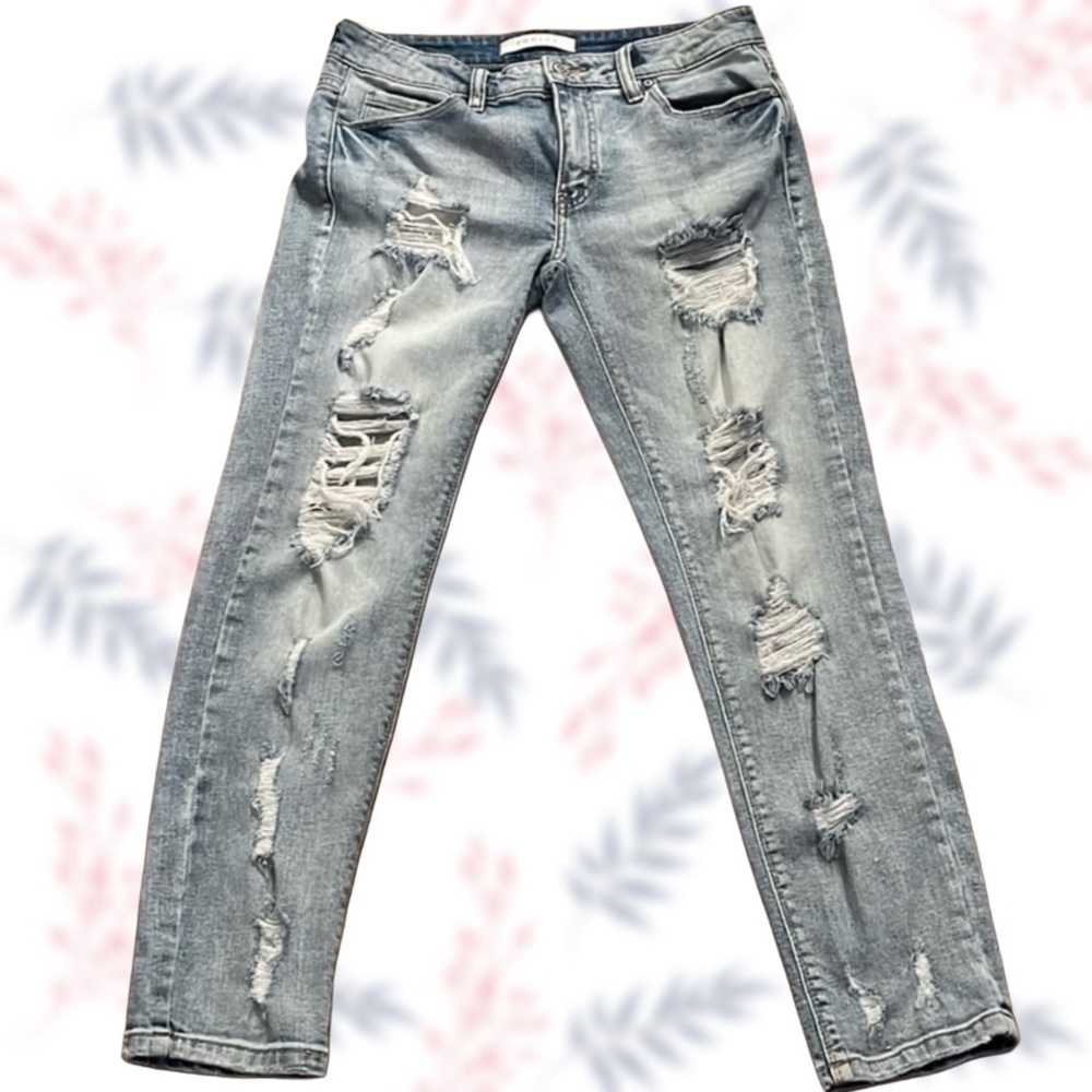 Eunina Low Rise Boyfriend Jeans